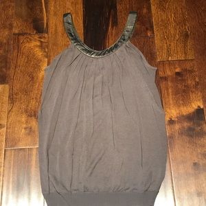 Brown/Gold Knot Top • Sz S